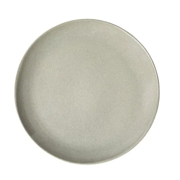 Dinner Plate with Reactive Glaze - Grey, Stoneware