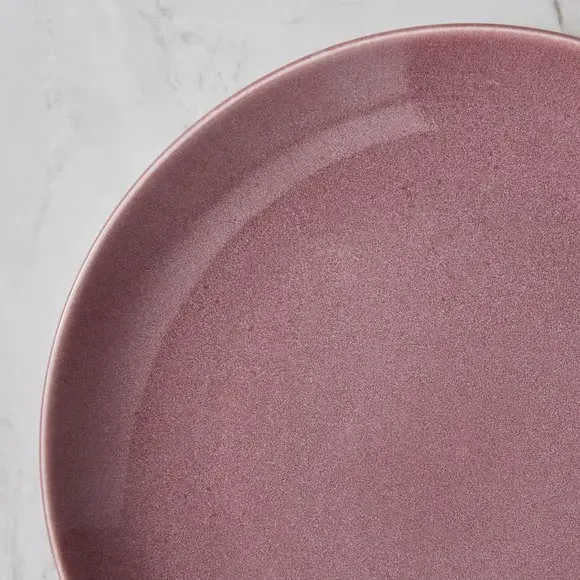 Dinner Plate with Reactive Glaze - Purple, Ceramic