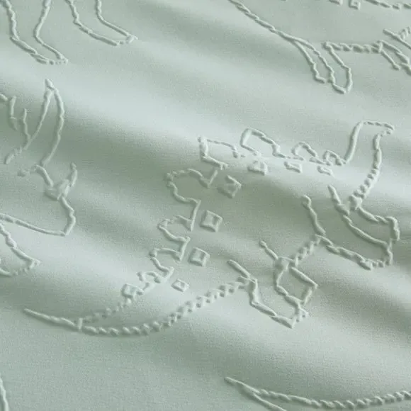 Dinosaur Duvet Cover Set - Sage, Polyester