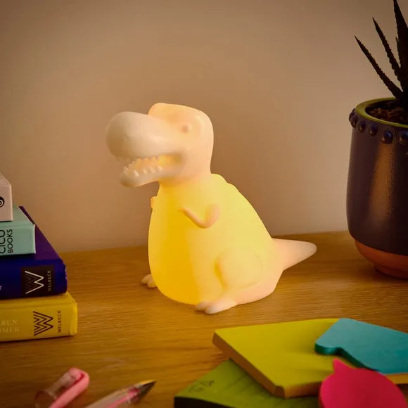 Dinosaur LED Night Light - White