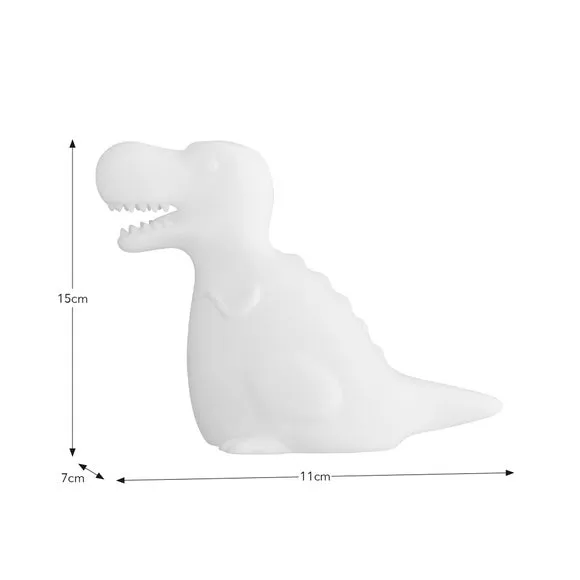 Dinosaur LED Night Light - White