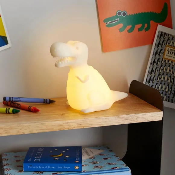 Dinosaur LED Night Light - White