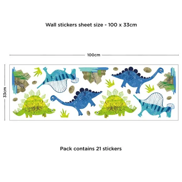 Dinosaur Wall Stickers - Multicolor
