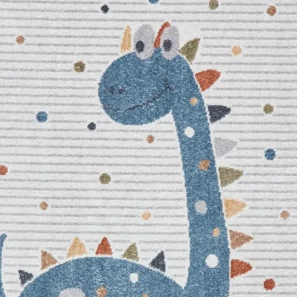 Dinosaur Washable Rug - Multicoloured
