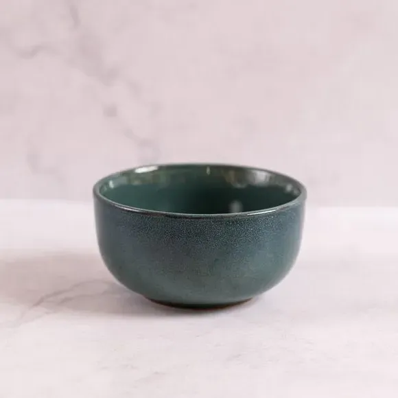 Dip Bowl with Reactive Glaze - Blue, Ceramic image