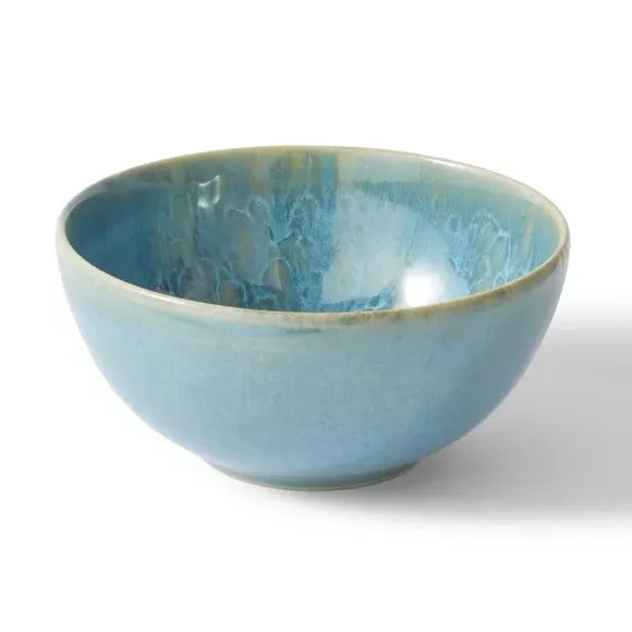Dip Bowl with Reactive Glaze - Blue, Stoneware