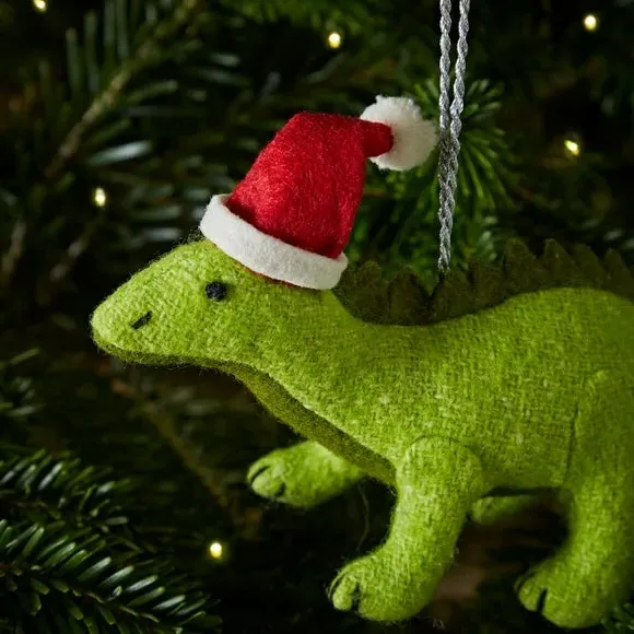 Diplodocus Christmas Decoration - Green, Felt