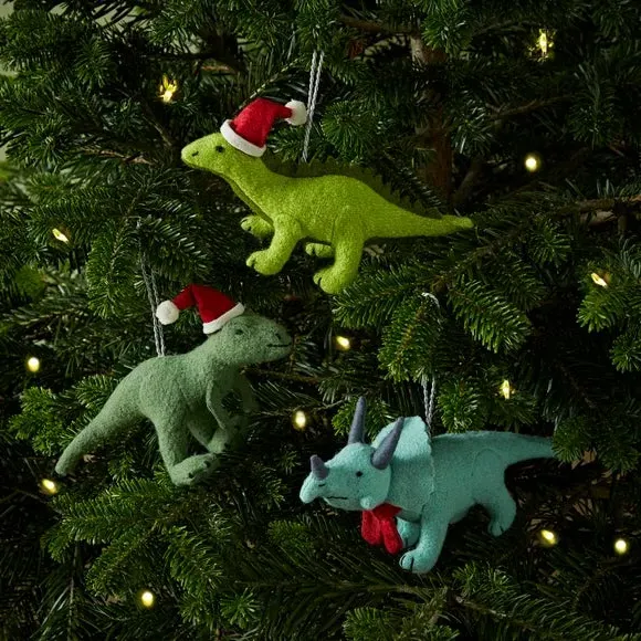 Diplodocus Christmas Decoration - Green, Felt