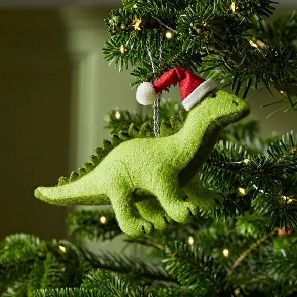 Diplodocus Christmas Decoration - Green, Felt image