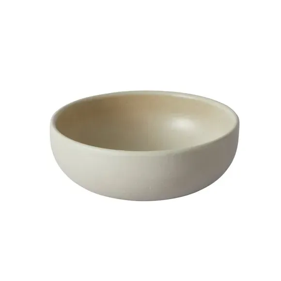 Dipping Bowl with Reactive Glaze - Cream, Stoneware