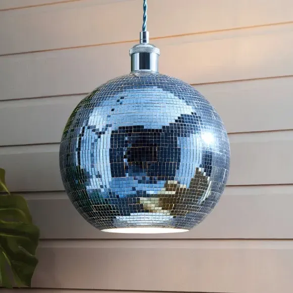Disco Ball Pendant Shade Easy Fit - Blue image