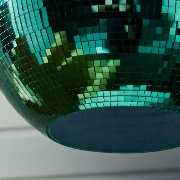 Disco Ball Pendant Shade Easy Fit - Green