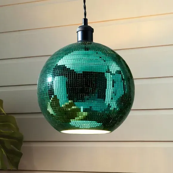 Disco Ball Pendant Shade Easy Fit - Green