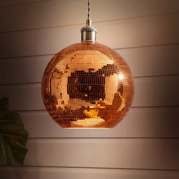 Disco Ball Pendant Shade Easy Fit - Orange