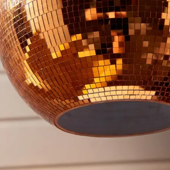 Disco Ball Pendant Shade Easy Fit - Orange