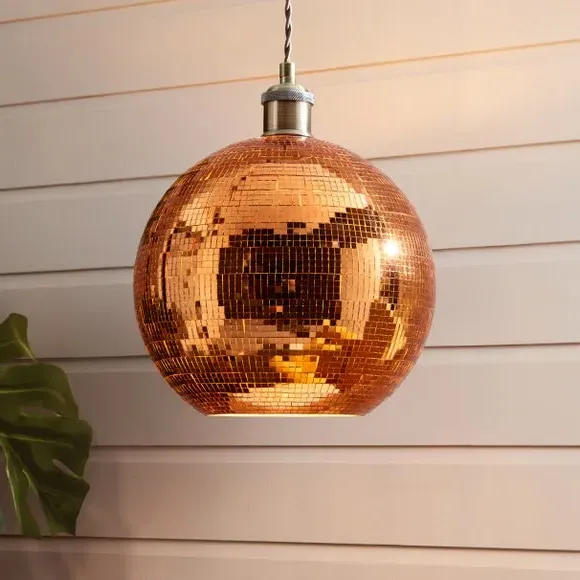 Disco Ball Pendant Shade Easy Fit - Orange