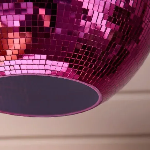 Disco Ball Pendant Shade Easy Fit - Pink
