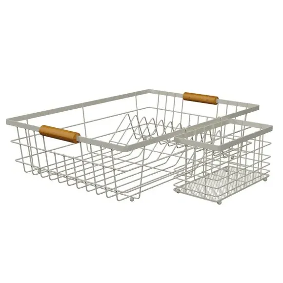 Dish Drainer Rack - Cream, Bamboo