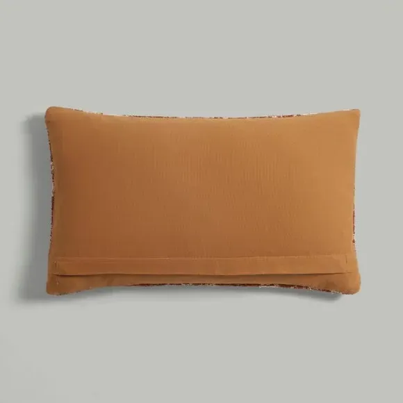 Distressed Cushion with Zip - Terracotta, Cotton