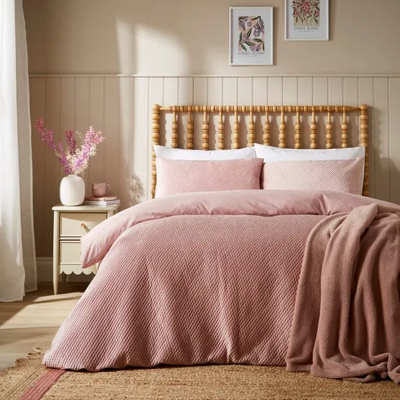 Ditsy Dot Duvet Cover Set - Rose, Polyester image