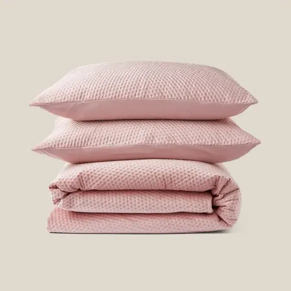 Ditsy Dot Duvet Cover Set - Rose, Polyester
