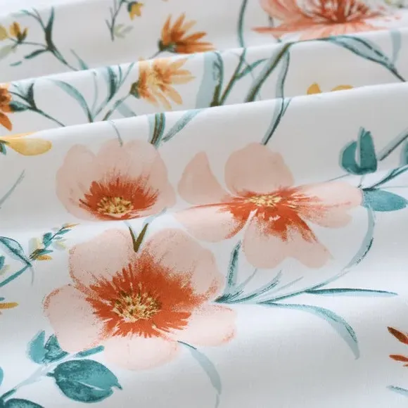 Ditsy Duvet Cover & Pillowcase Set - Apricot, Polycotton