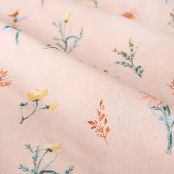 Ditsy Duvet Cover & Pillowcase Set - Apricot, Polycotton