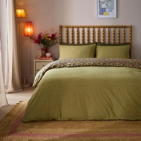 Ditsy Duvet Cover Set - Multicolor, Cotton