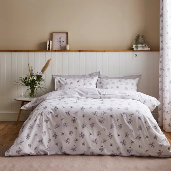 Ditsy Duvet Cover Set with Pillowcase - Mauve