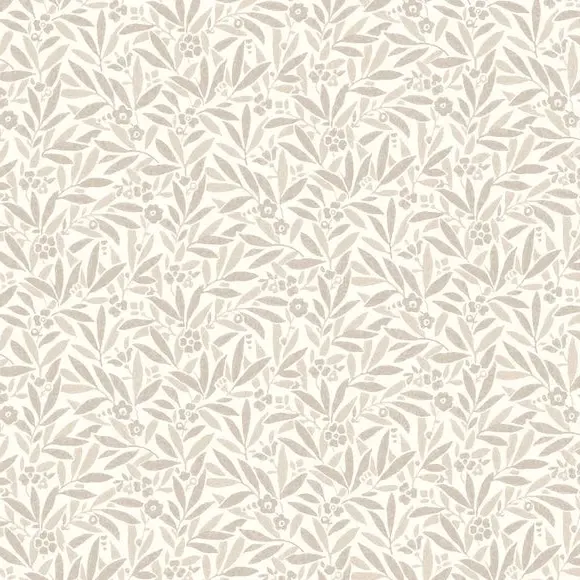 Ditsy Leaves Wallpaper - Sandstone