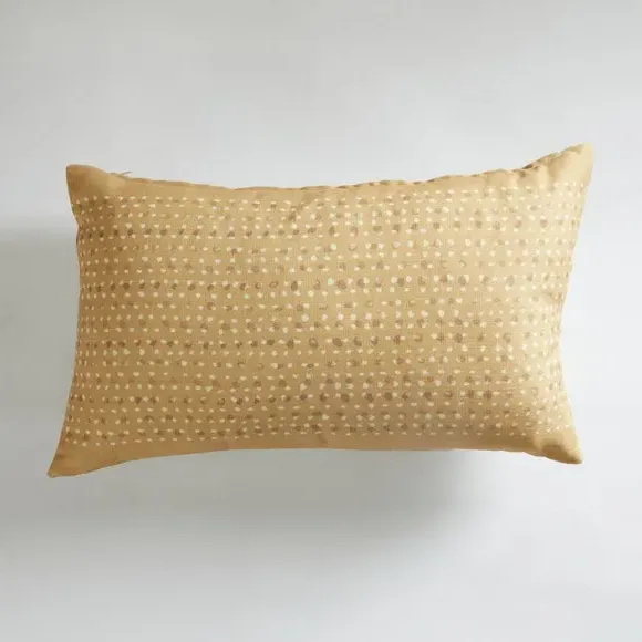 Ditsy Print Cushion - Bronze, Polyester image