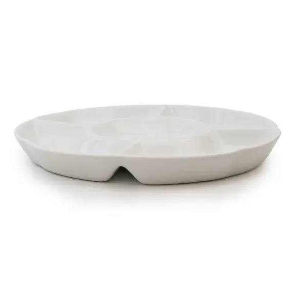 Divided Serving Dish - White, Porcelain