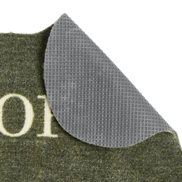 Dog Bone Doormat with Anti-Slip - Green