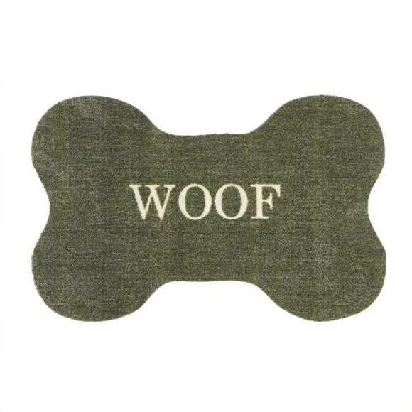 Dog Bone Doormat with Anti-Slip - Green