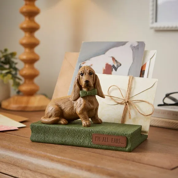 Dog Letter Rack - Brown, Resin image
