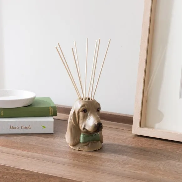 Dog Shaped Reed Diffuser - Brown, Ceramic image