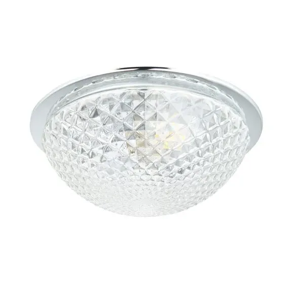 Dome Flush Ceiling Light - Clear, Glass