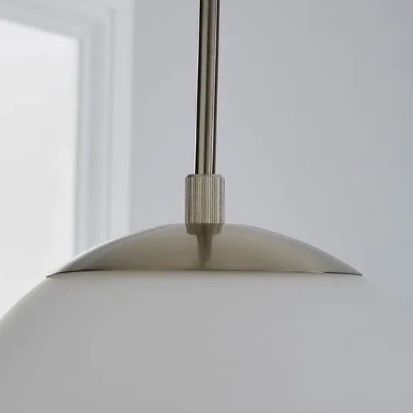 Dome Pendant Light Dimmable - Silver, Glass