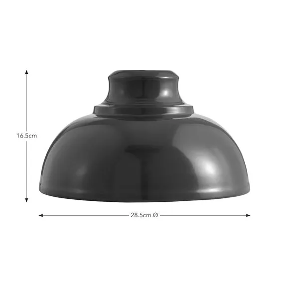 Dome Pendant Shade Easy Fit - Dark Blue, Metal