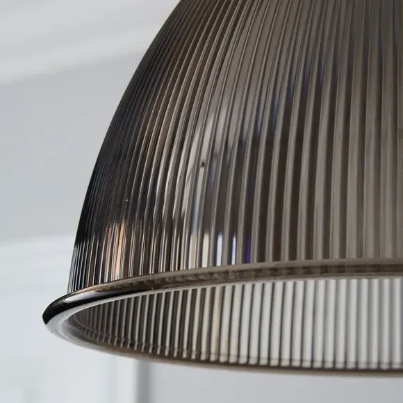 Dome Pendant Shade Easy Fit - Grey, Acrylic