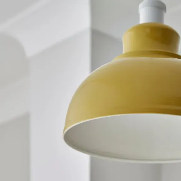 Dome Pendant Shade Easy Fit - Ochre, Metal