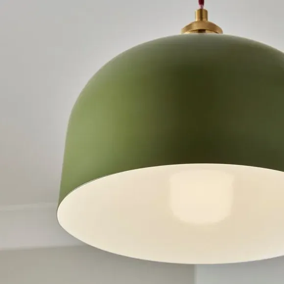 Dome Pendant Shade Easy Fit - Olive