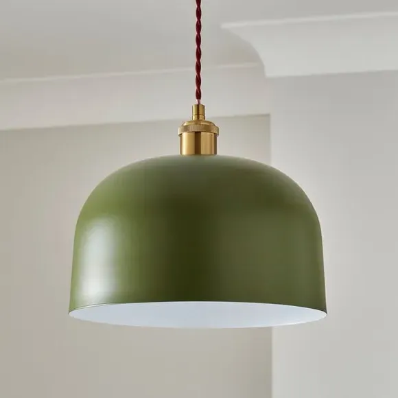 Dome Pendant Shade Easy Fit - Olive