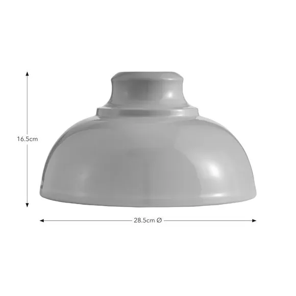 Dome Pendant Shade Easy Fit - Pale Blue, Metal
