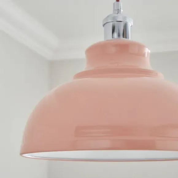 Dome Pendant Shade Easy Fit - Pink, Metal