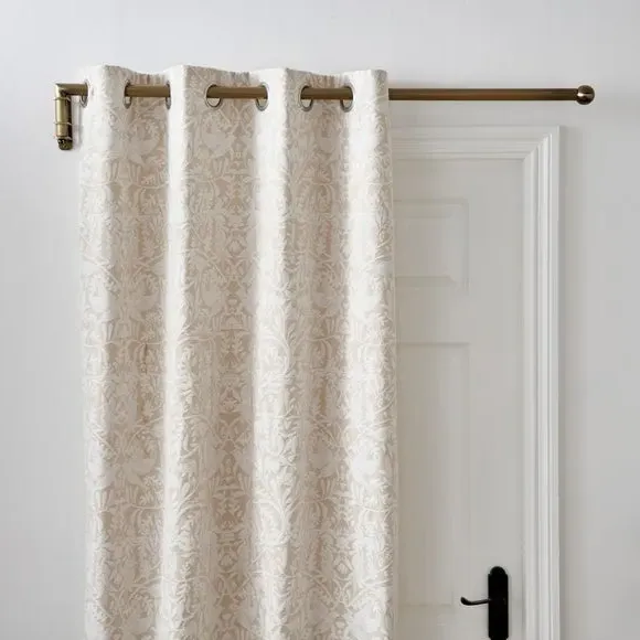 Door Curtain Pole with Ball Finial - Brass, Metal