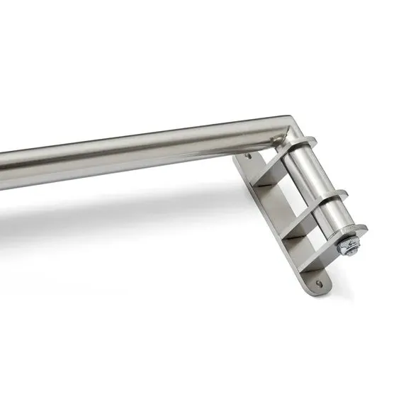 Door Curtain Pole with Ball Finial - Silver, Metal