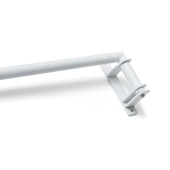 Door Curtain Pole with Ball Finial - White, Metal