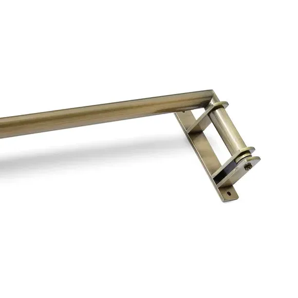 Door Curtain Pole with Stud Finial - Brass, Metal