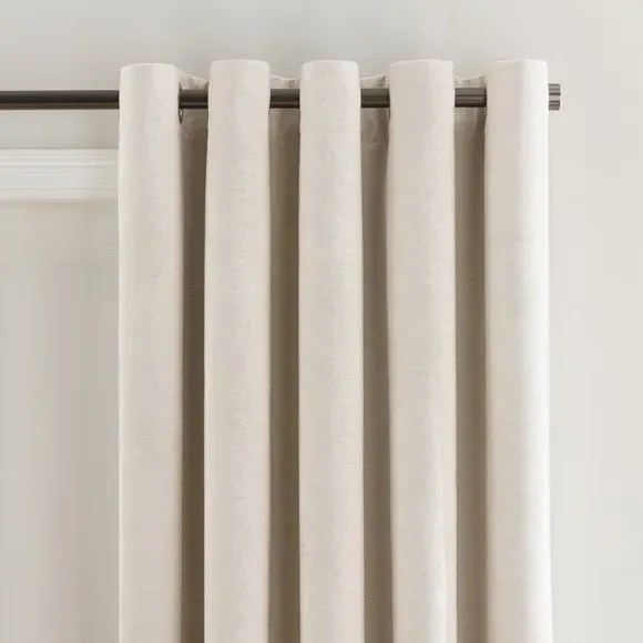 Door Curtain with Blackout Coating - Natural